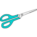 download Scissors clipart image with 180 hue color