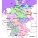 download Political Map Of Germany 2 clipart image with 90 hue color