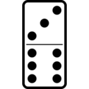 download Domino Set 21 clipart image with 270 hue color