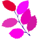 download Simple Spring New Leaves clipart image with 225 hue color