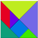 download Tangram clipart image with 45 hue color