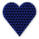 download Heart In Heart Dark clipart image with 225 hue color