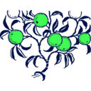 download Orange Branch clipart image with 90 hue color