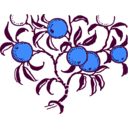 download Orange Branch clipart image with 180 hue color