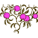 download Orange Branch clipart image with 270 hue color