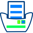 download Fileprint clipart image with 90 hue color