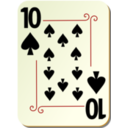 Ornamental Deck 10 Of Spades