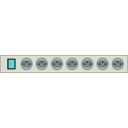 download Steckerleiste Weiss clipart image with 180 hue color