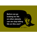 download Spock No Killing clipart image with 225 hue color