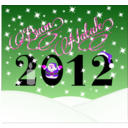 download Buon Natale 2012 clipart image with 270 hue color