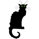 download Chat Noir clipart image with 45 hue color