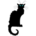 download Chat Noir clipart image with 135 hue color