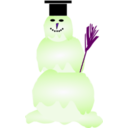 download Snowman clipart image with 270 hue color