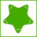 Eco Green Star Icon