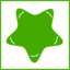 Eco Green Star Icon