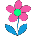 download Simple Flower clipart image with 90 hue color