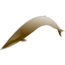 download Whale clipart image with 180 hue color