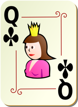 Ornamental Deck Queen Of Clubs