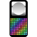 download Square Icon With Inner Circle clipart image with 45 hue color