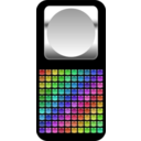 download Square Icon With Inner Circle clipart image with 0 hue color