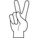 download Signe De Paix Peace Sign clipart image with 45 hue color