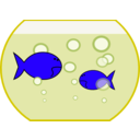 download Goldfishes In A Bowl clipart image with 225 hue color