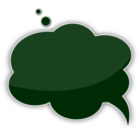 download Speech Bubble clipart image with 270 hue color