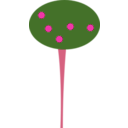 download Tree1 clipart image with 315 hue color