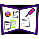 download Icon Menu clipart image with 270 hue color