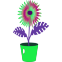 download Flower Icon clipart image with 135 hue color