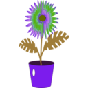 download Flower Icon clipart image with 270 hue color