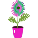 download Flower Icon clipart image with 315 hue color