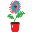 download Flower Icon clipart image with 0 hue color