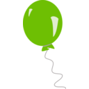 download Red Balloon clipart image with 90 hue color