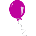 download Red Balloon clipart image with 315 hue color