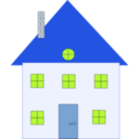 download House 2 clipart image with 225 hue color