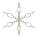 download Snow Flake Icon clipart image with 225 hue color