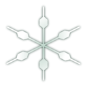 download Snow Flake Icon clipart image with 315 hue color