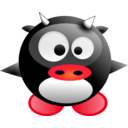download Baby Tux Cow clipart image with 315 hue color