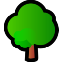 download Isometric Tree clipart image with 0 hue color