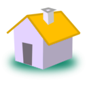 download House clipart image with 45 hue color