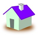 download House clipart image with 270 hue color