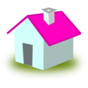 download House clipart image with 315 hue color