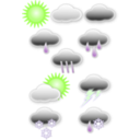 download Weather Symbols clipart image with 45 hue color