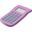 download Simple Calculator 01 clipart image with 90 hue color