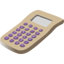 download Simple Calculator 01 clipart image with 180 hue color