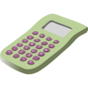 download Simple Calculator 01 clipart image with 225 hue color