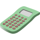 download Simple Calculator 01 clipart image with 270 hue color