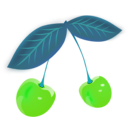 download Cherry clipart image with 90 hue color