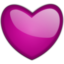 download Gloss Heart 1 clipart image with 315 hue color